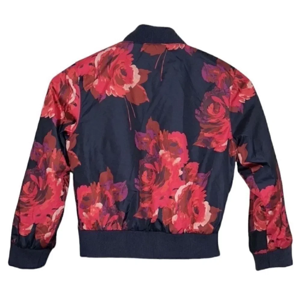 Gap kids Floral Print Red & Blue Jacket(Size Small)